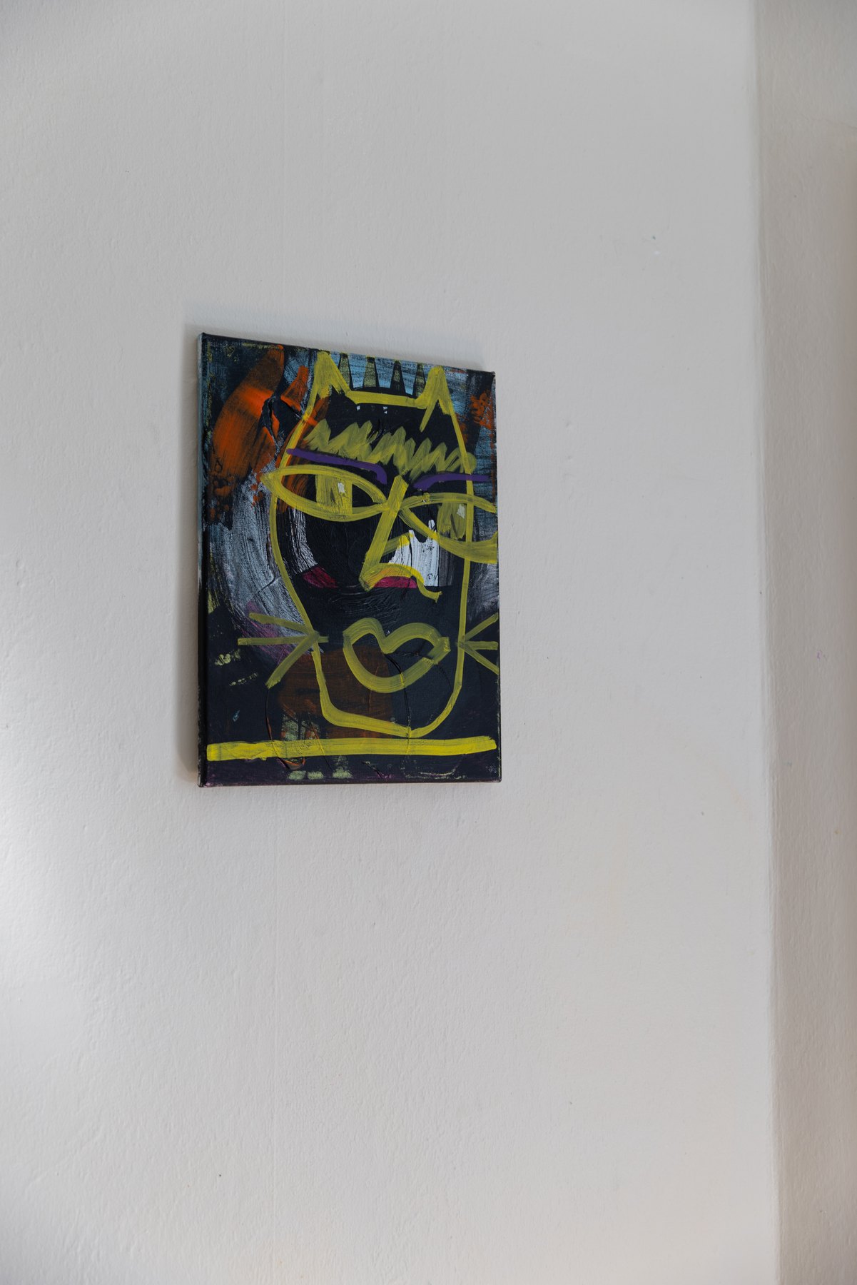 Chat 01, peinture signée Robin