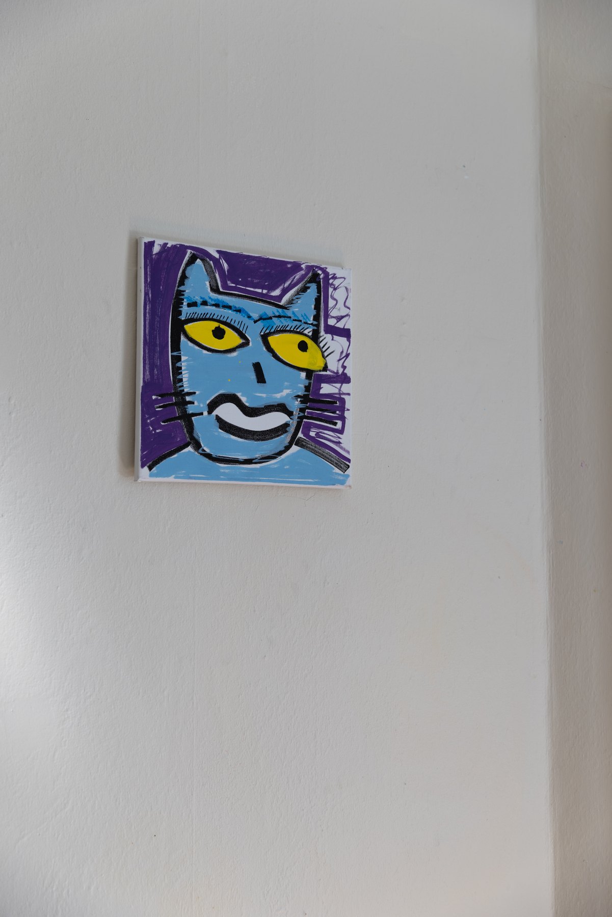 Chat 03, peinture signée Robin