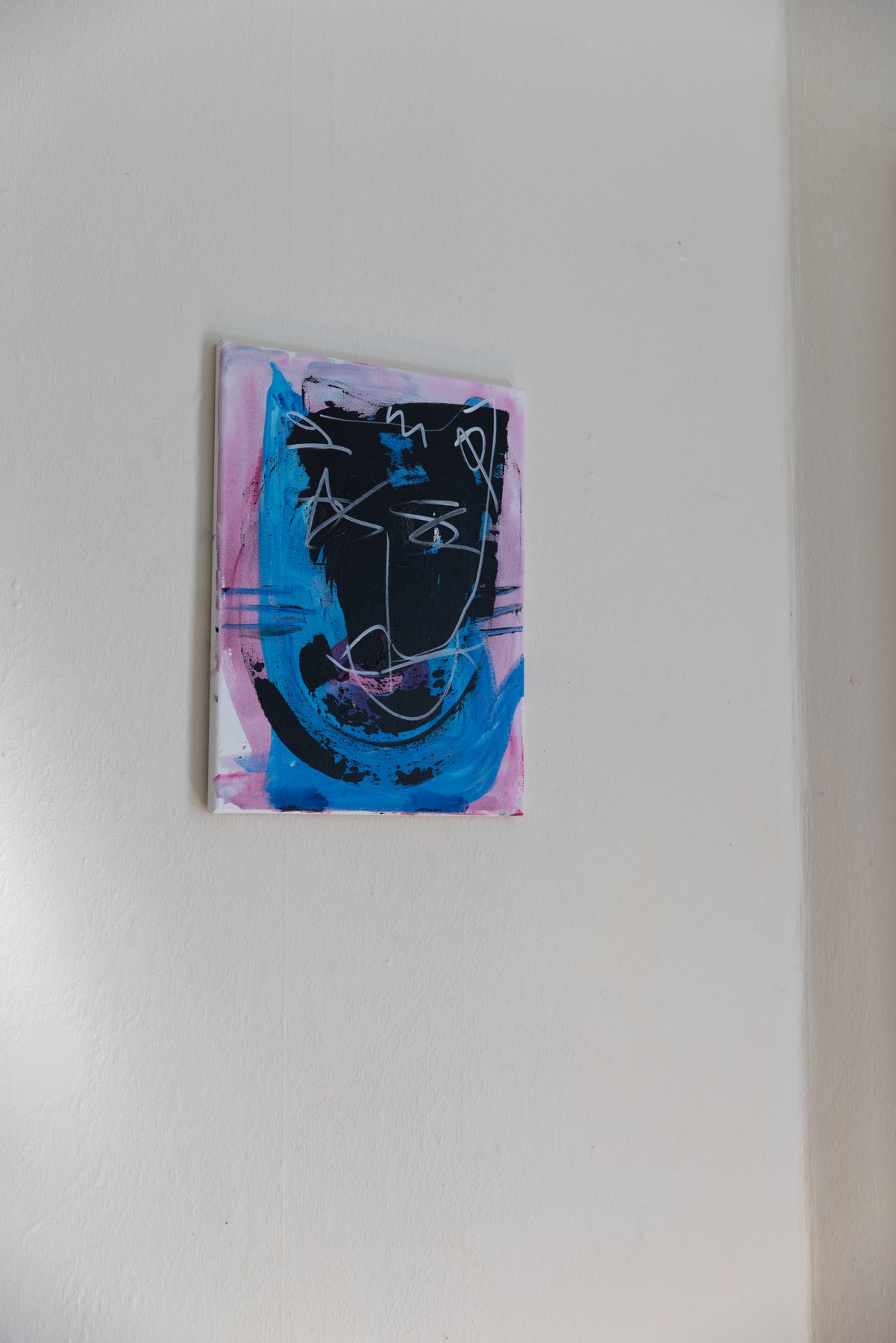 Chat 05, peinture signée Robin