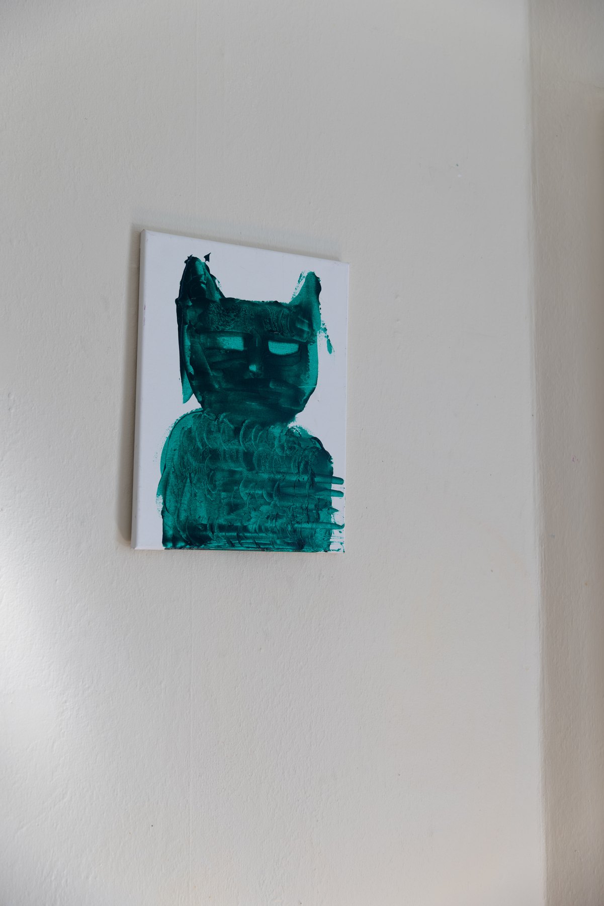 Chat 08, peinture signée Robin