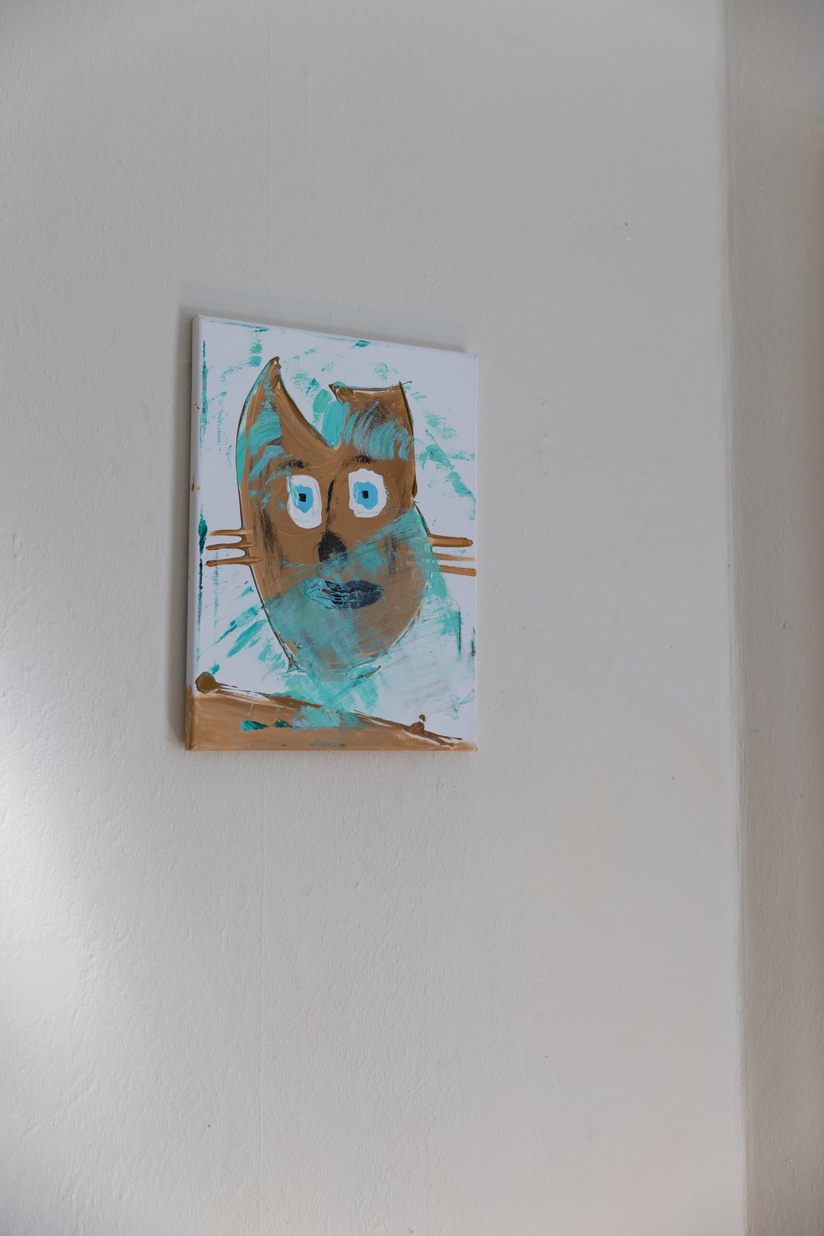 Chat 09, peinture signée Robin