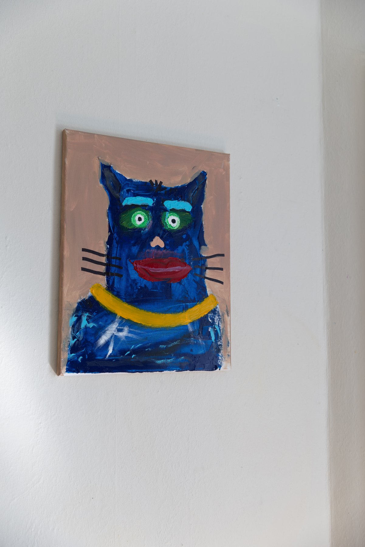 Chat 11, peinture signée Robin