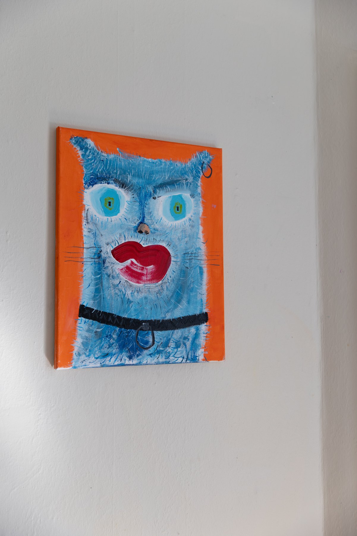 Chat 12, peinture signée Robin