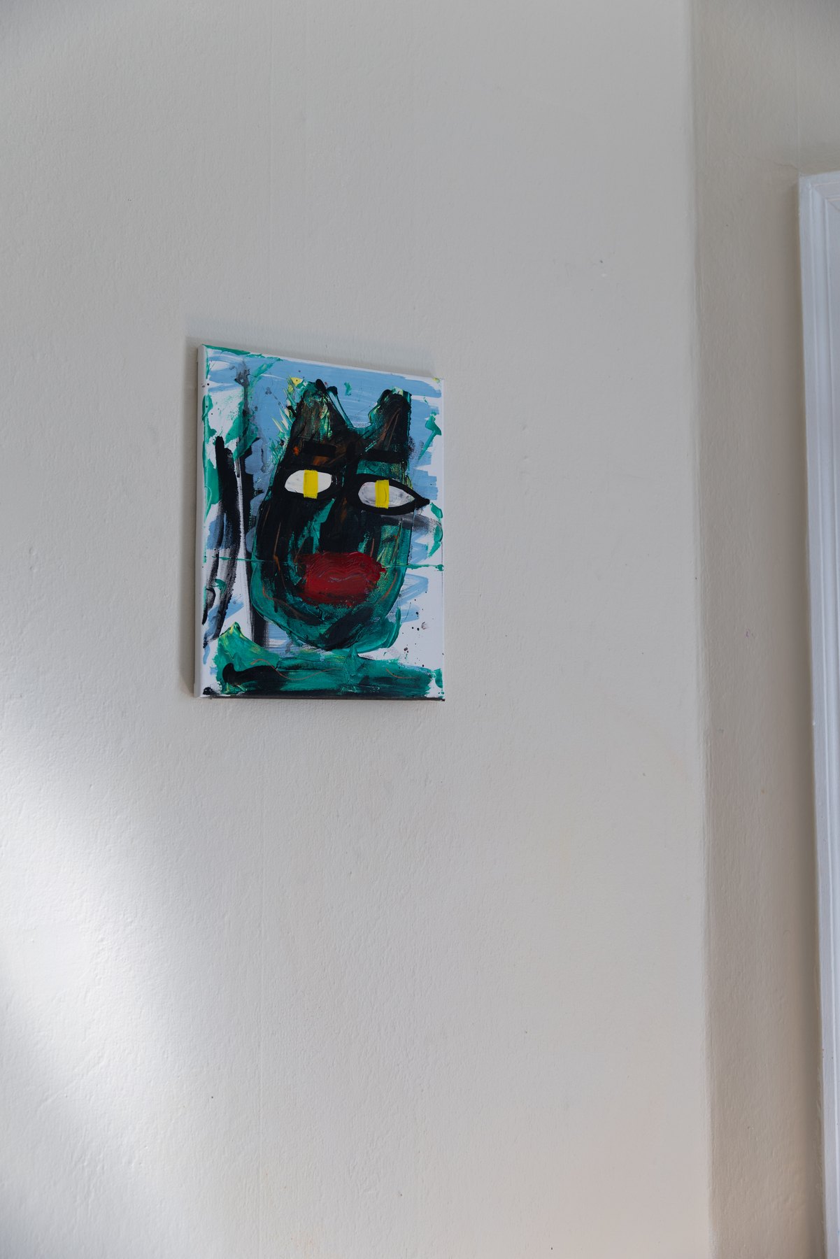Chat 17, peinture signée Robin