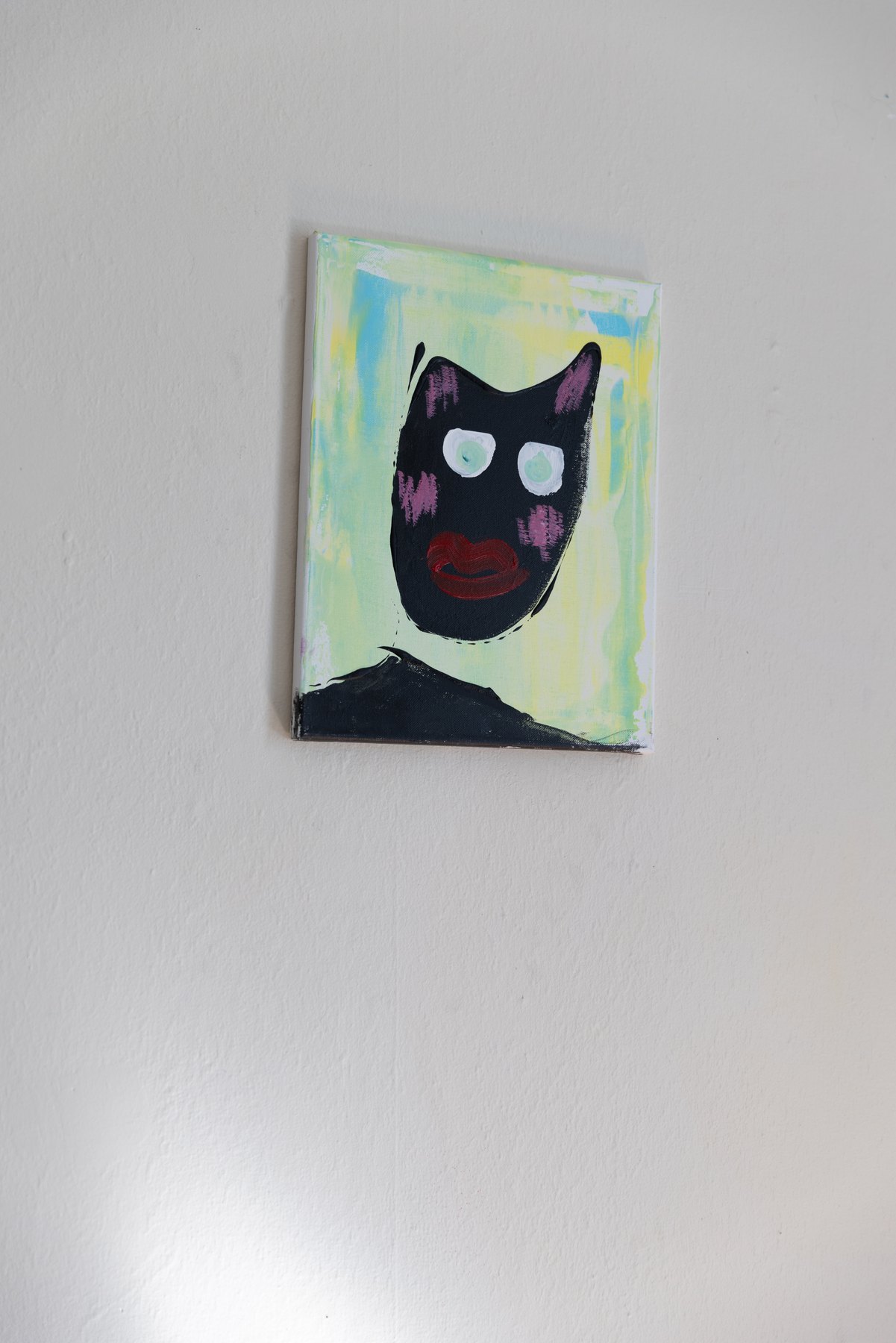 Chat 24, peinture signée Robin