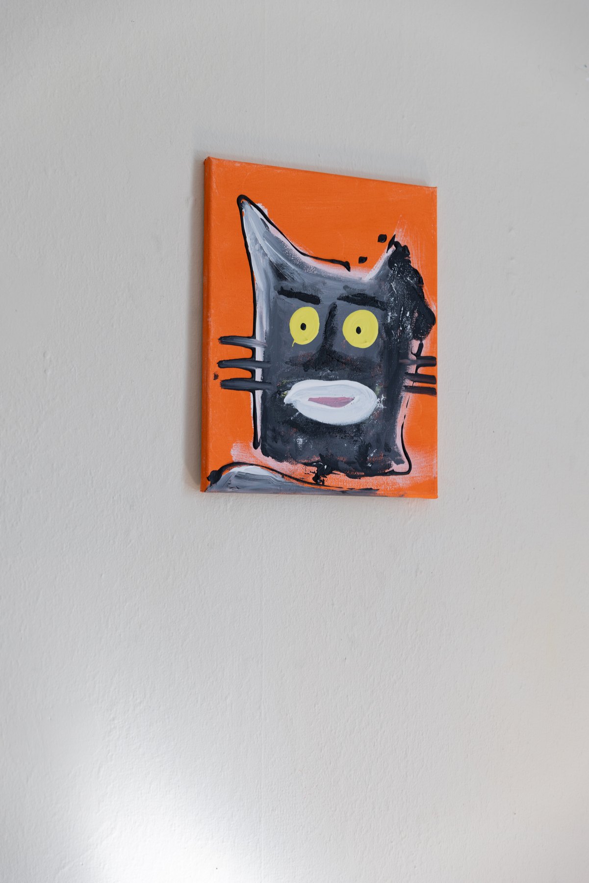 Chat 27, peinture signée Robin
