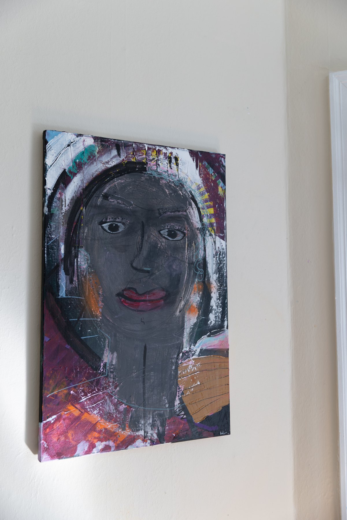 Portrait 02, peinture signée Robin