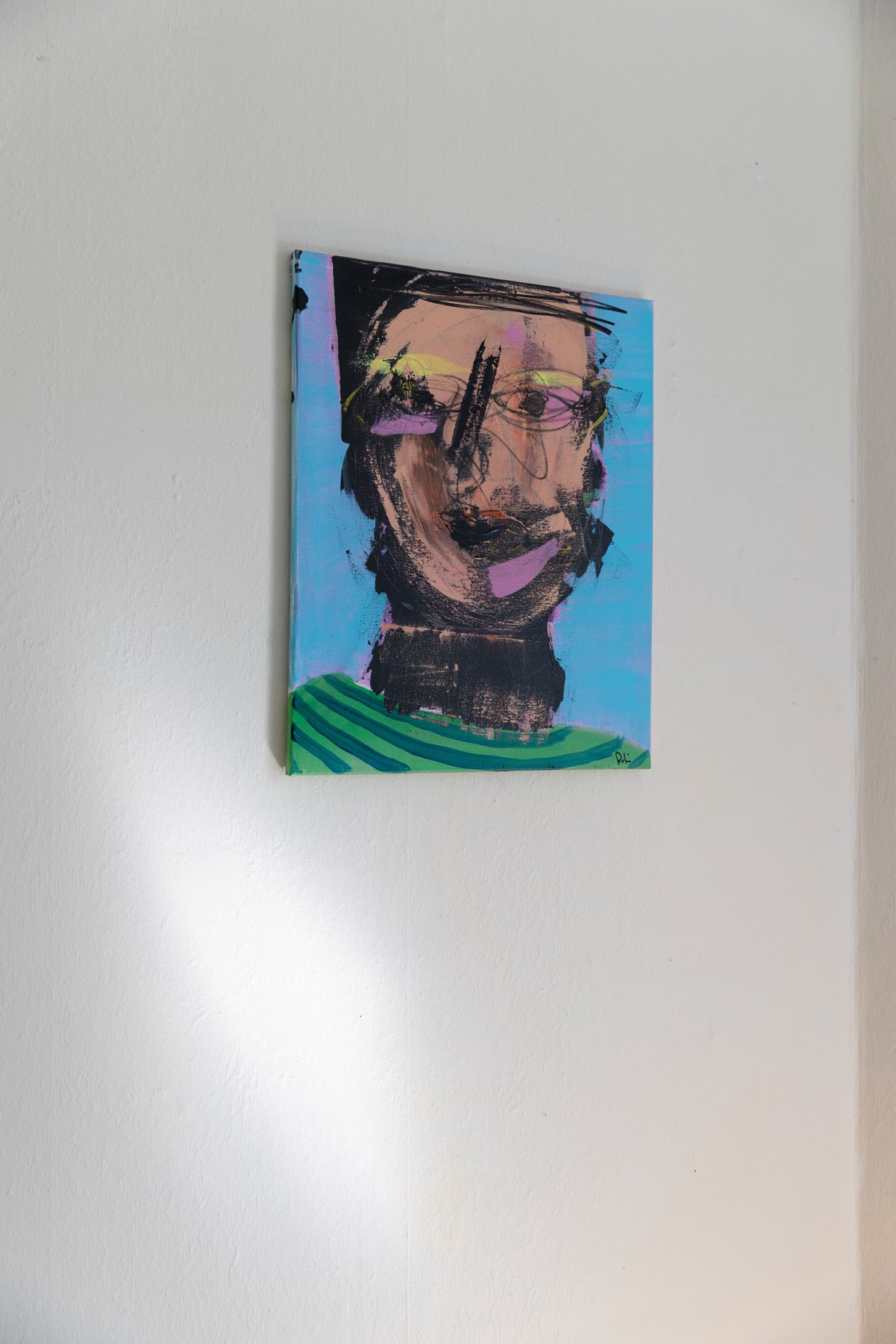 Portrait 11, peinture signée Robin