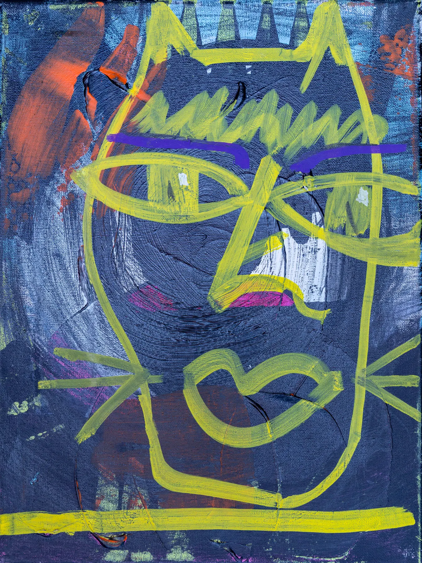Miro, peinture signée Robin