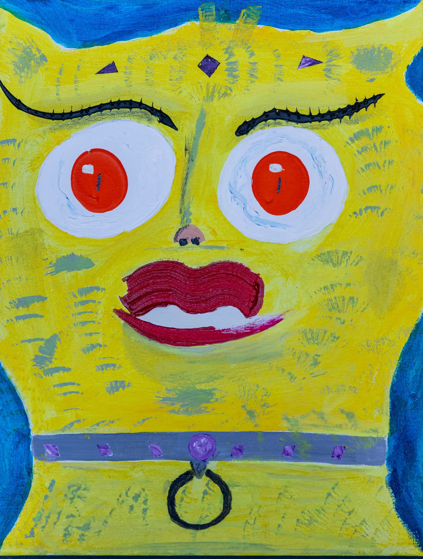 Sylviane, peinture signée Robin