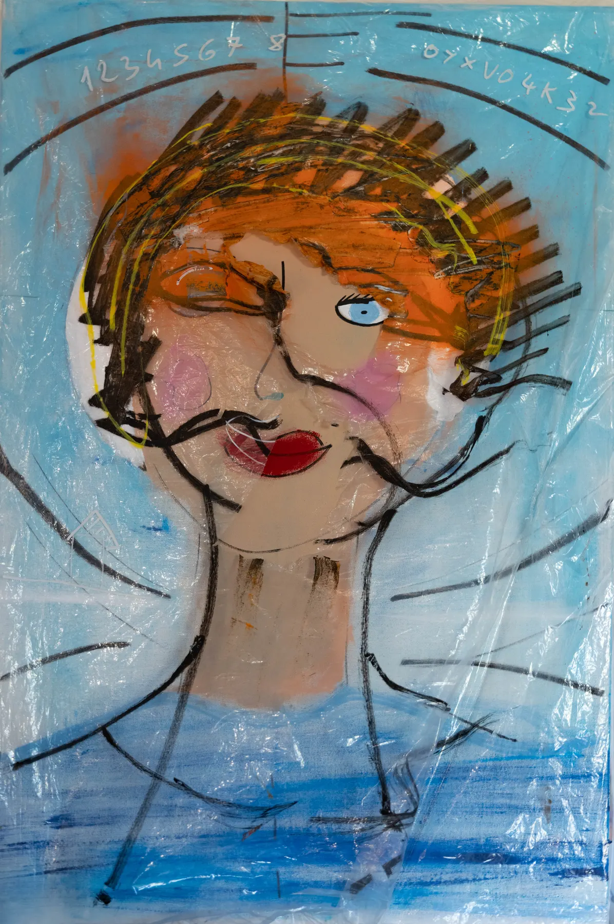 Elsa, peinture signée Robin