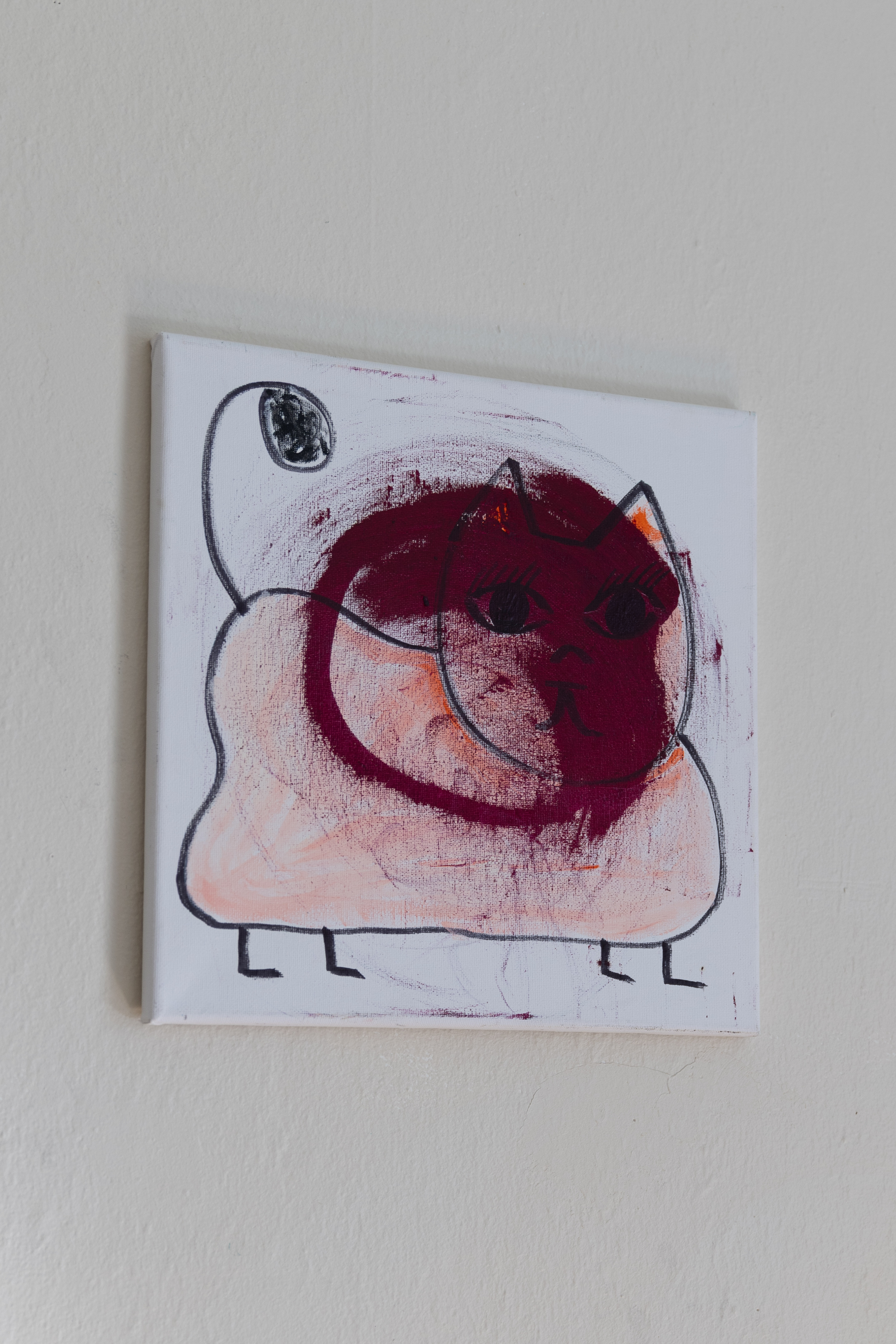 Chat 06, peinture signée Robin