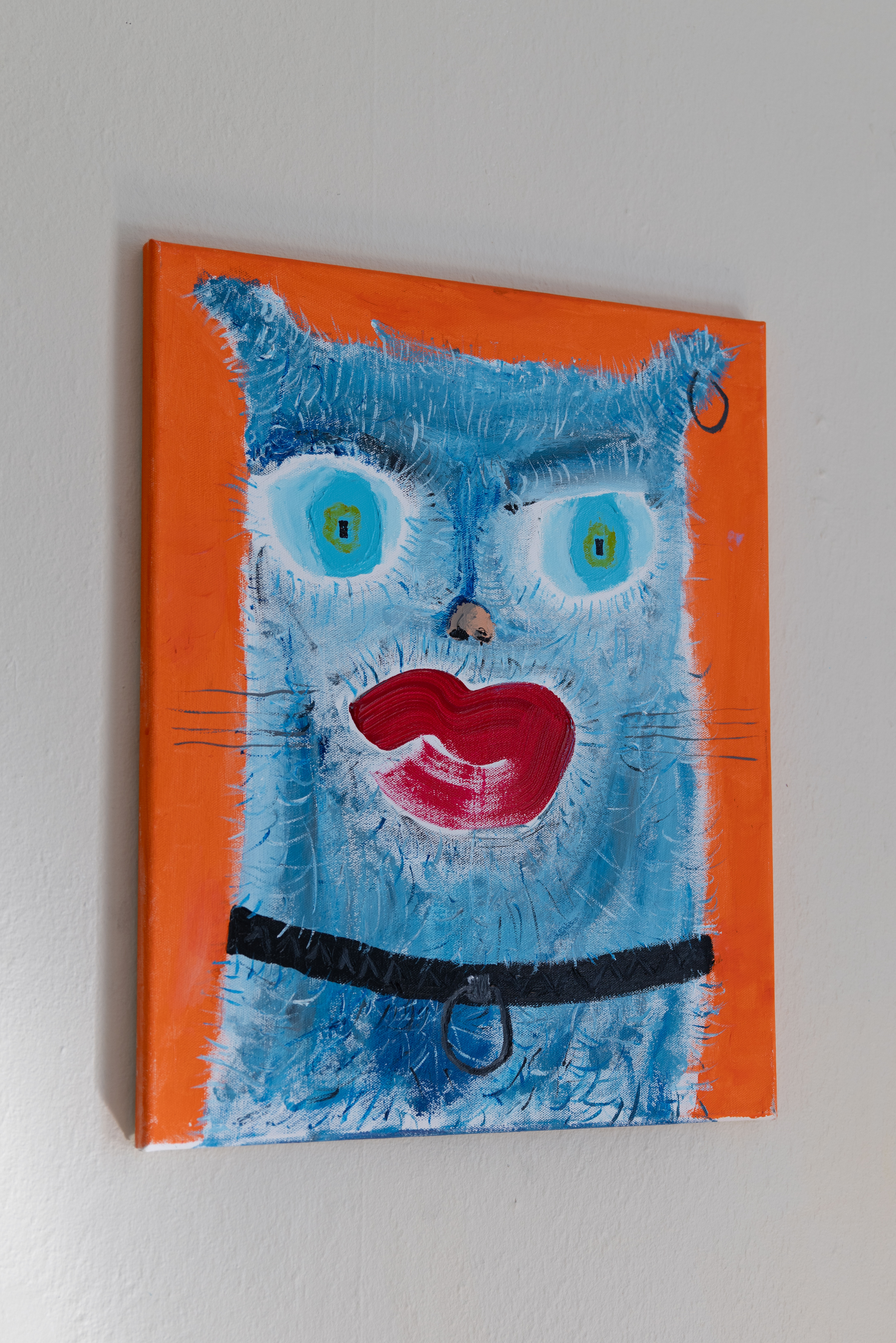 Chat 11, peinture signée Robin
