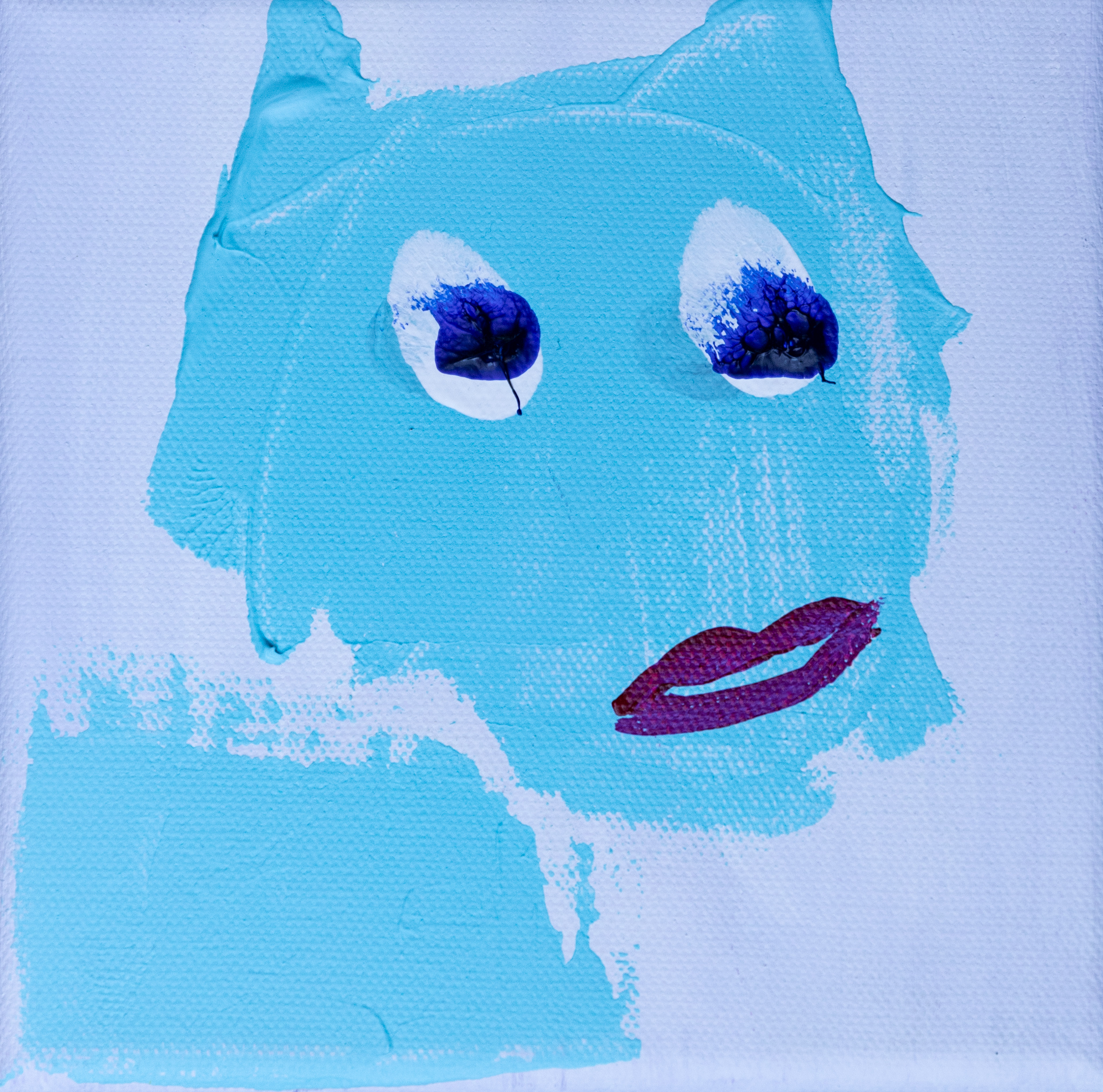 snow white, peinture signée Robin
