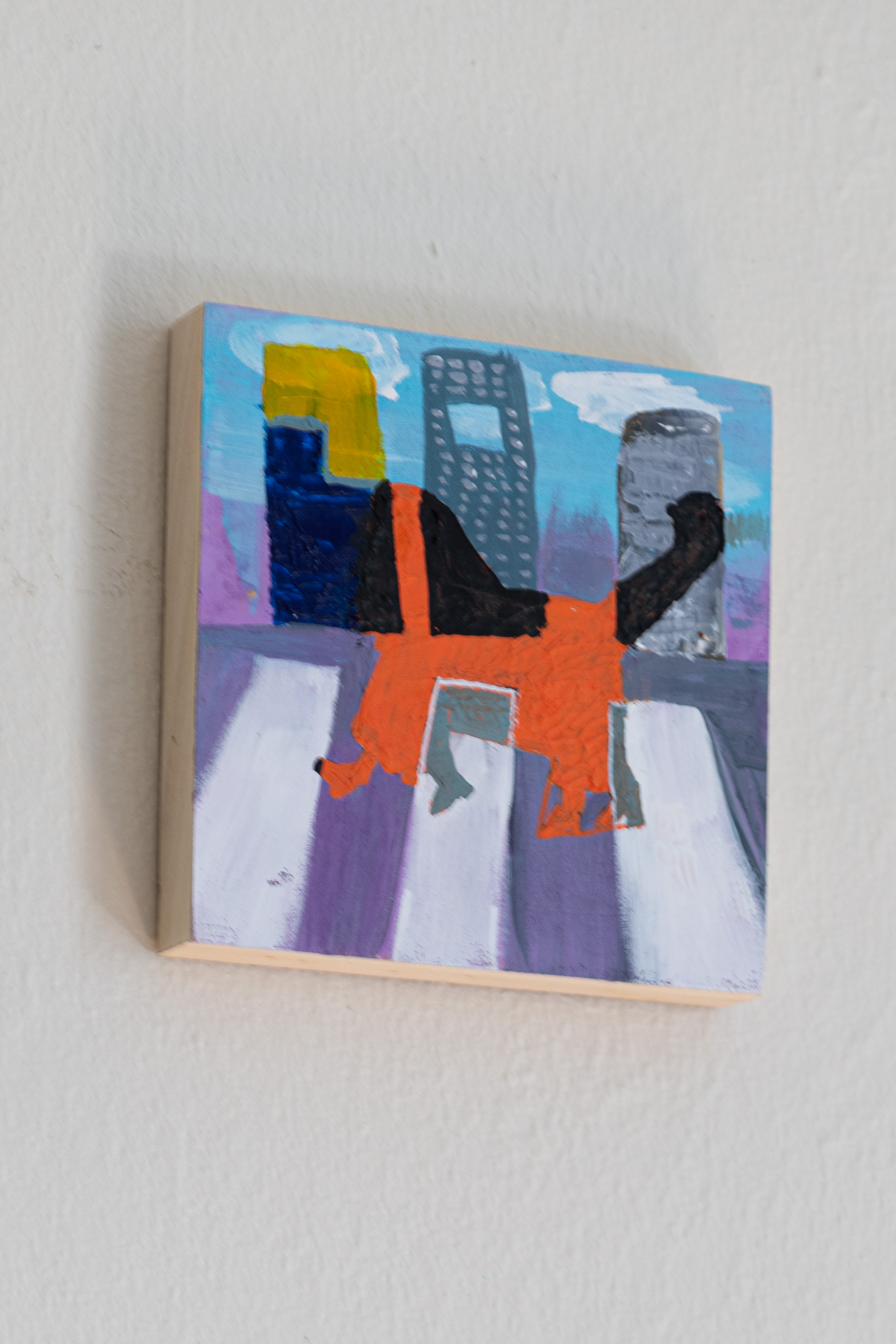 Chat 18, peinture signée Robin