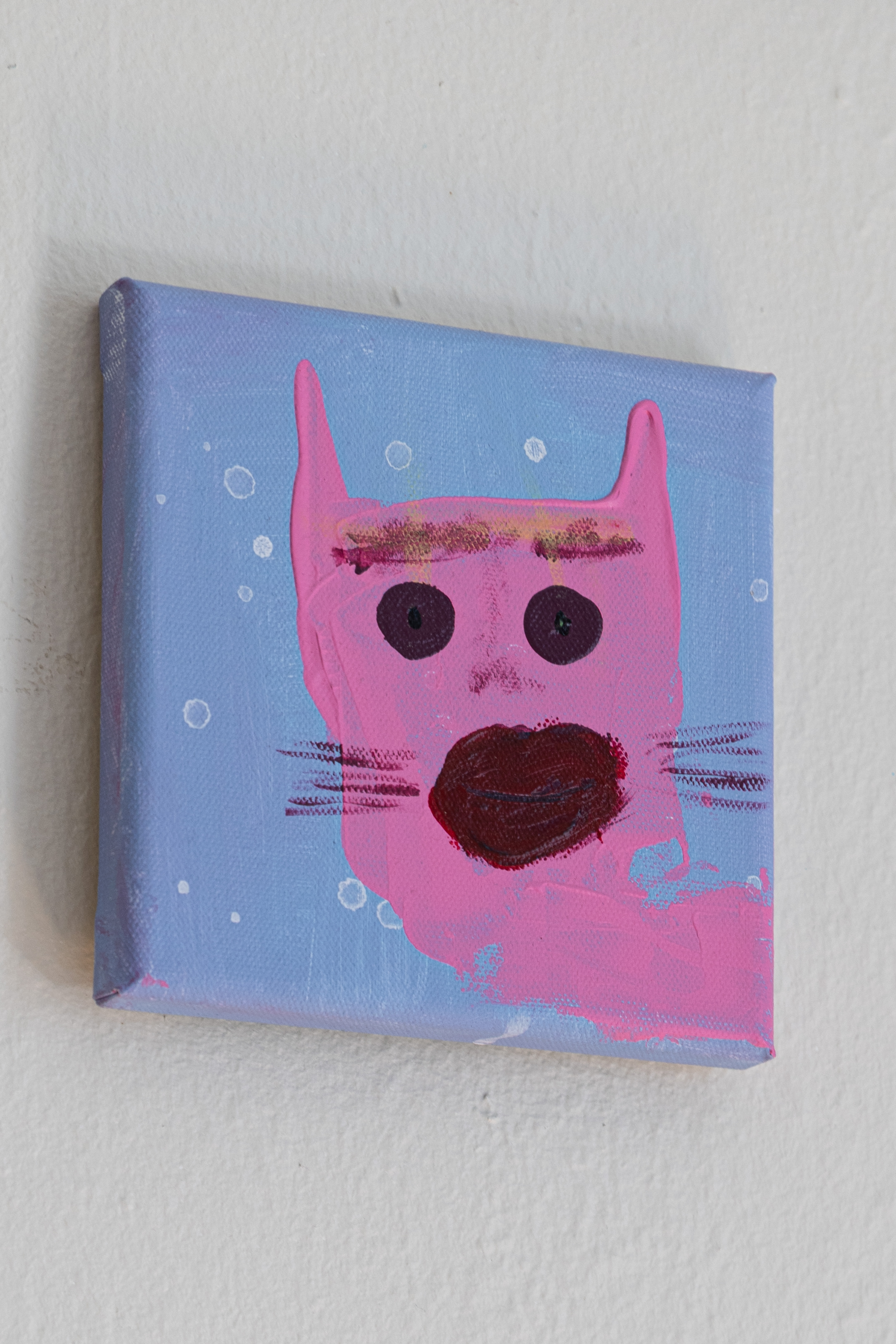Chat 19, peinture signée Robin