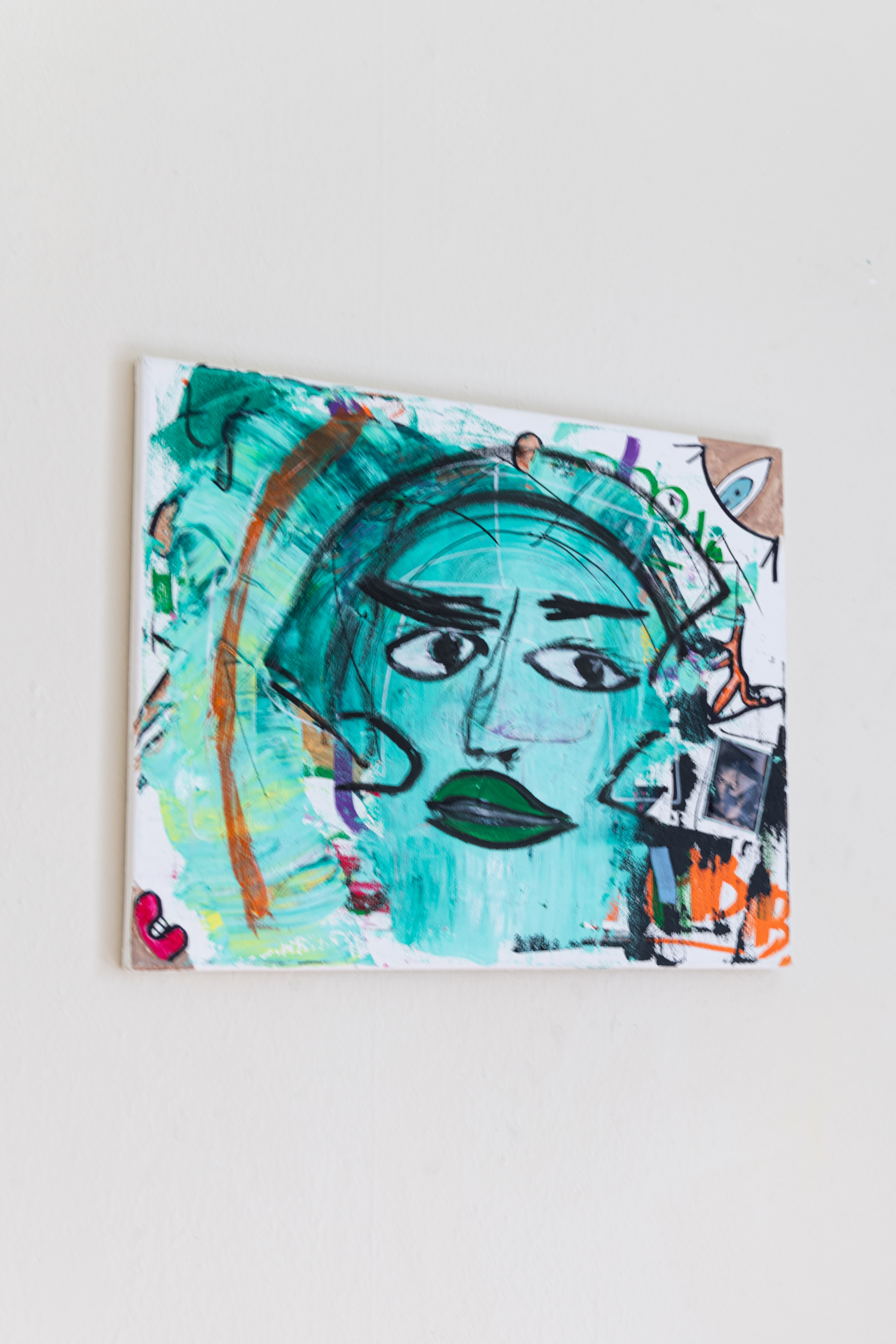 Portrait 05, peinture signée Robin