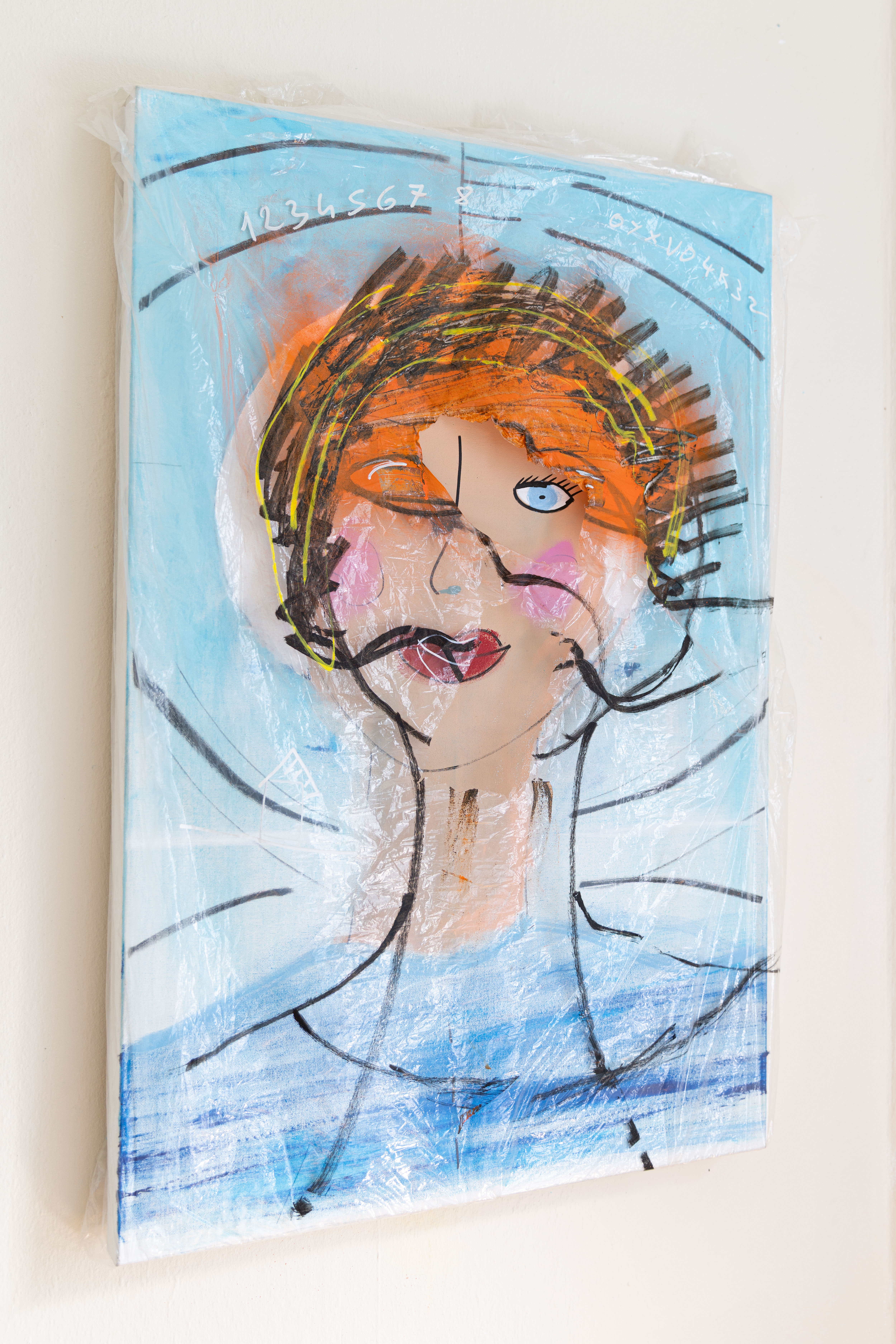 Portrait 06, peinture signée Robin